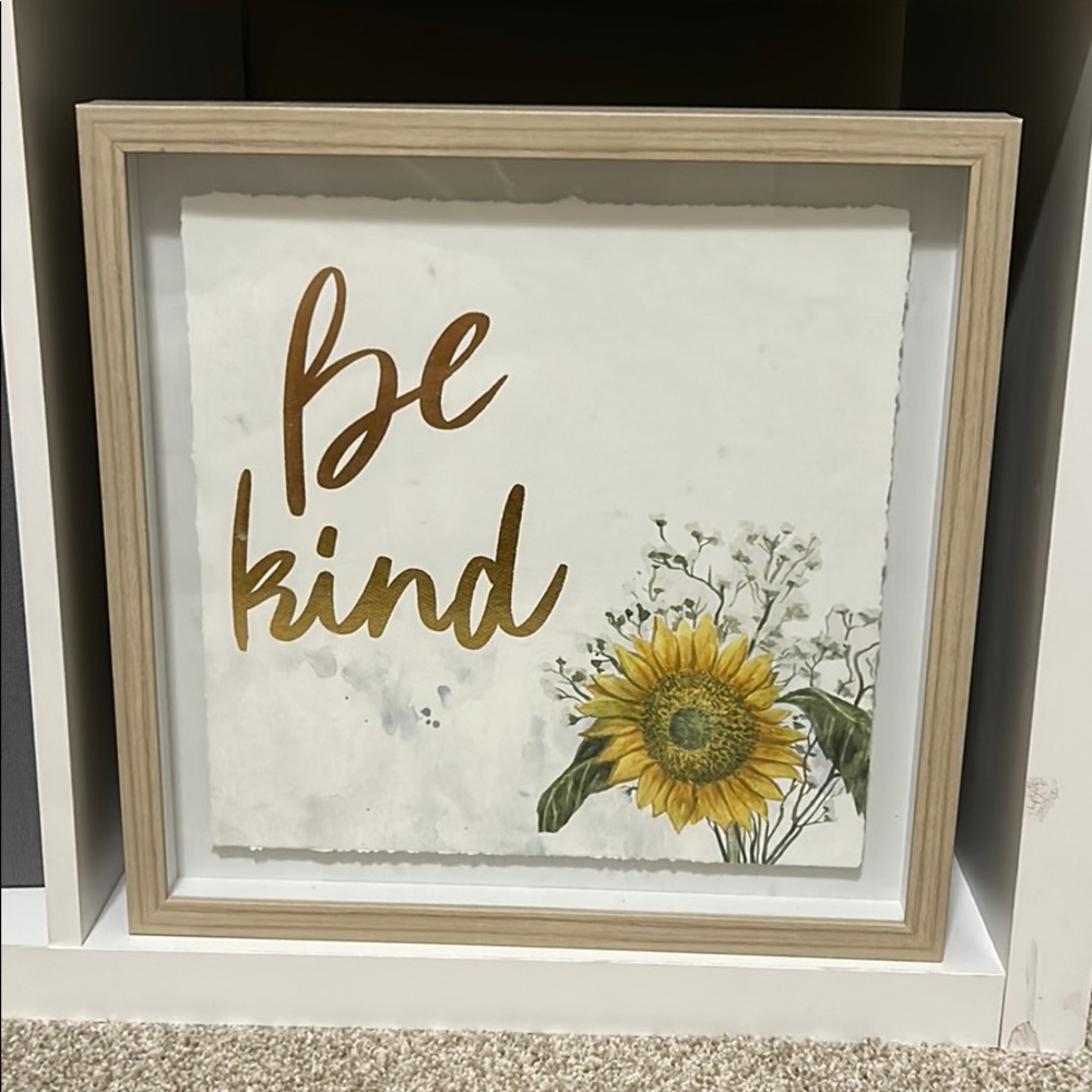 “Be Kind” wall art